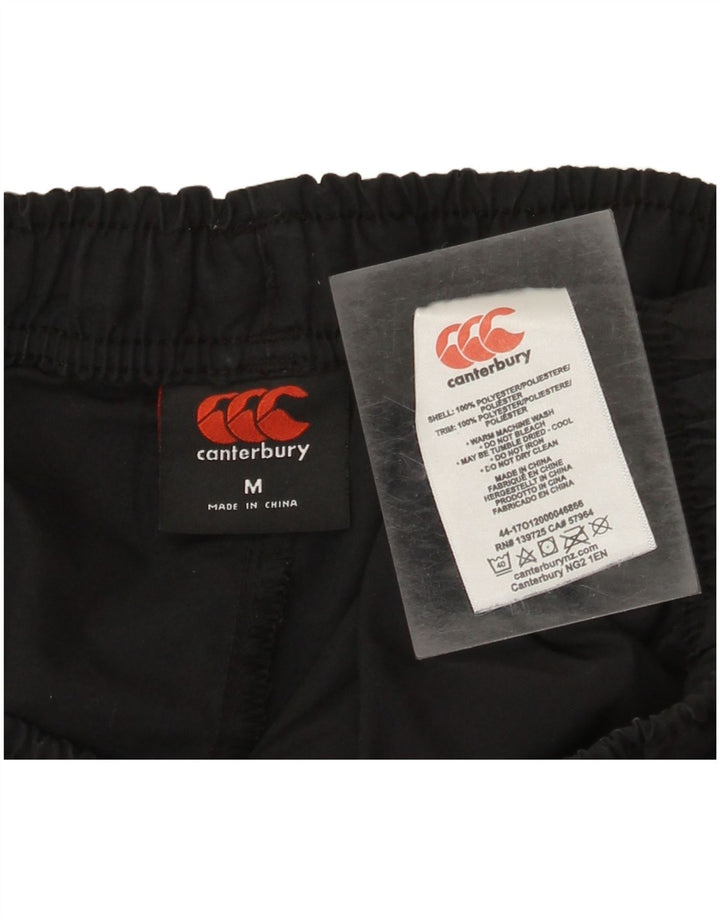 Shorts esportivos masculinos Canterbury poliéster preto médio
