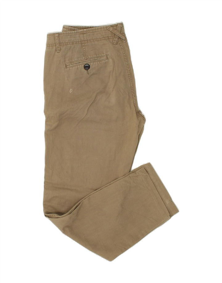 TOMMY HILFIGER Womens Tapered Chino Trousers W34 L30 Grey Cotton | Vintage Tommy Hilfiger | Thrift | Second-Hand Tommy Hilfiger | Used Clothing | Messina Hembry 