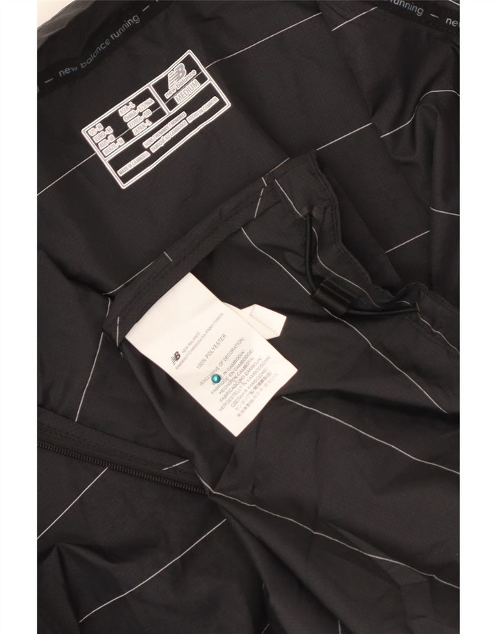 New Balance Mens Graphic Tracksuit Top Jaqueta Médio Preto Listrado
