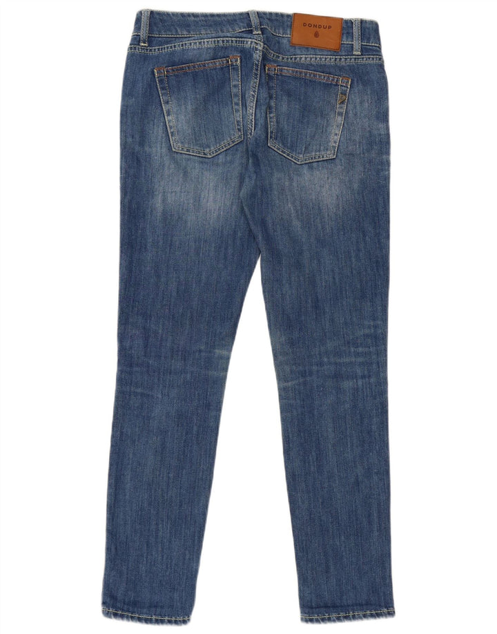 Dondup Jeans Slim Feminino W28 L28 Azul Algodão