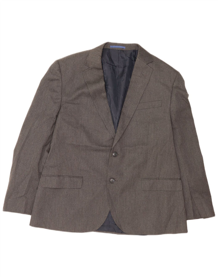 Jaqueta blazer masculina de 2 botões Marks & Spencer IT 42 XL cinza poliéster