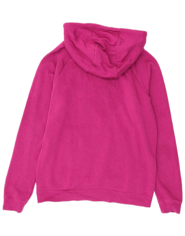 Jumper com capuz feminino Nike Oversized UK 10 pequeno algodão rosa