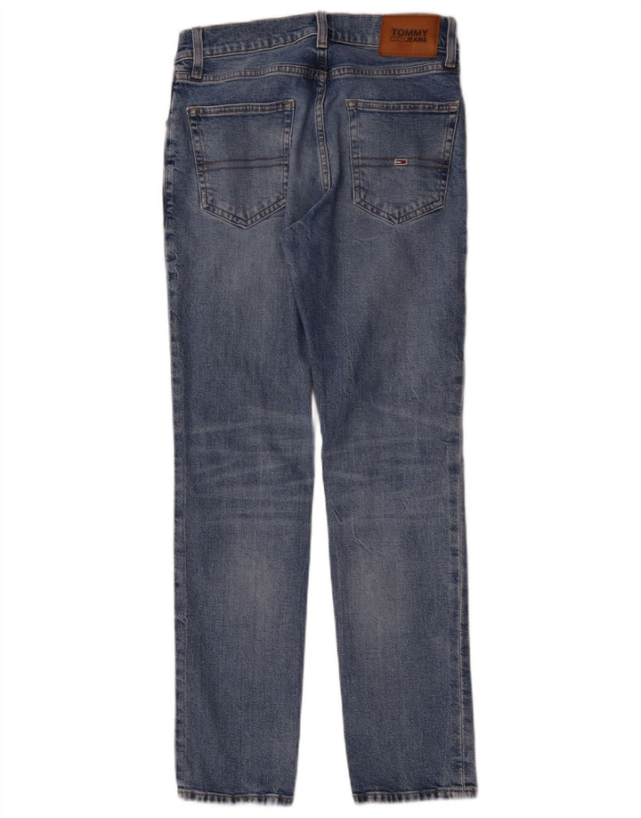 Jeans slim feminino TOMMY HILFIGER W28 L30 algodão azul