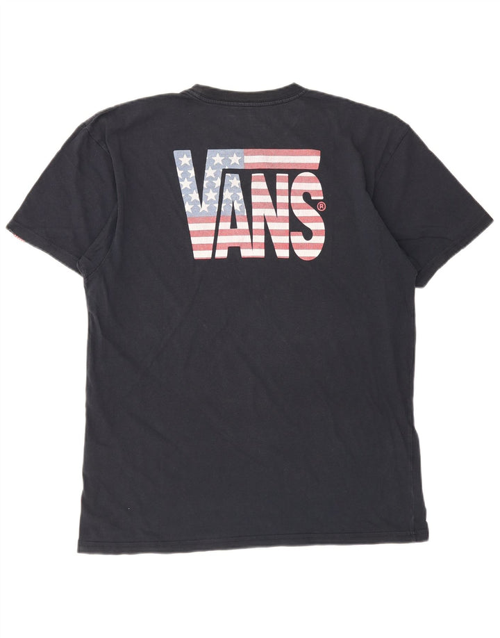 Camiseta masculina Vans Graphic grande algodão azul marinho
