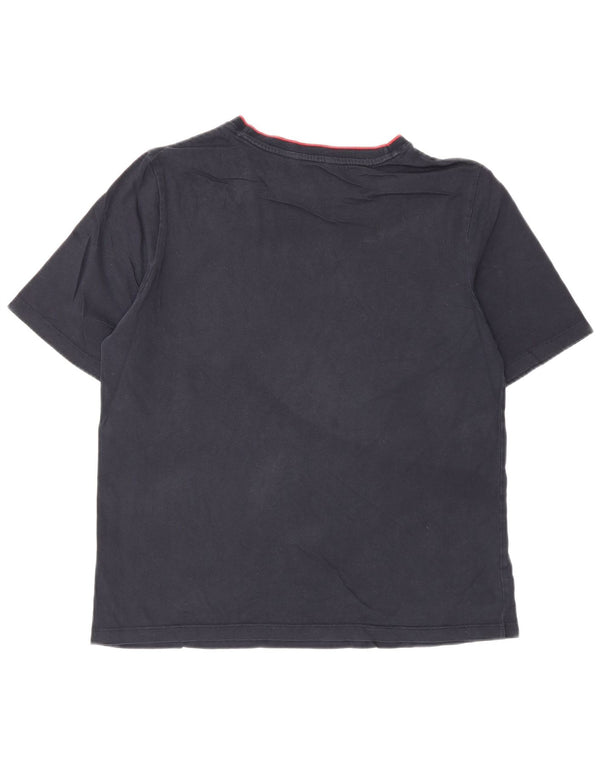 Tommy Hilfiger Camiseta masculina gráfica Top Médio Azul Marinho