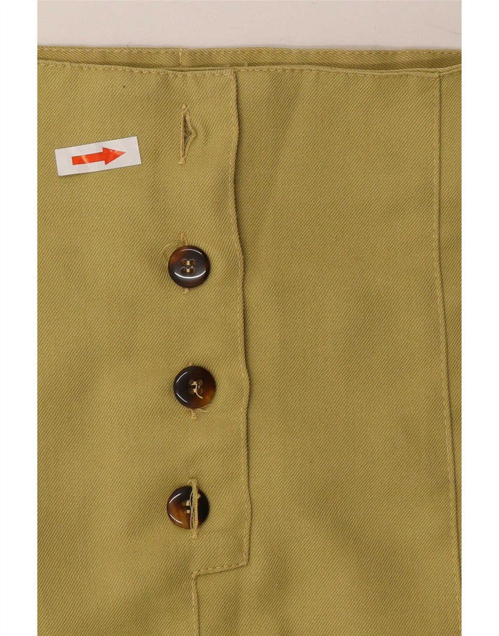 Mini saia feminina Sasch IT 44 Médio W28 Poliéster verde