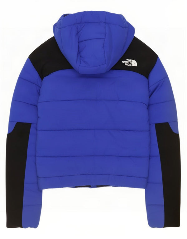 Jaqueta acolchoada com capuz feminina The North Face UK 6 XS azul colorblock