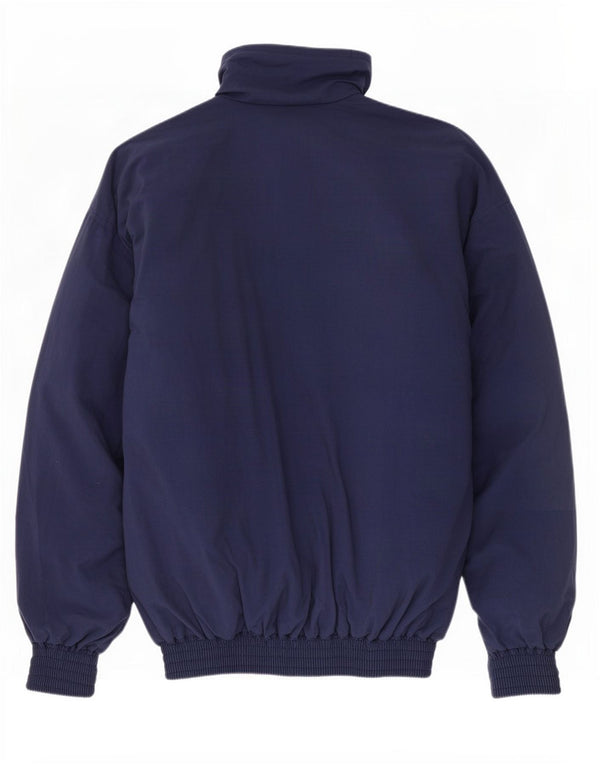 Jaqueta bomber masculina vintage UK 44 2XL azul marinho