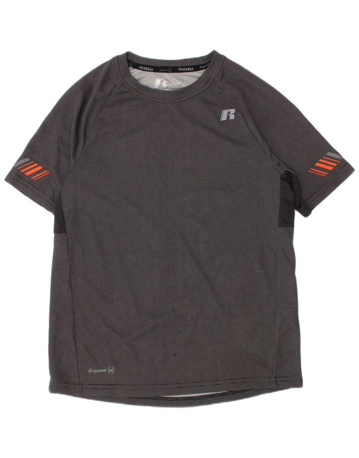 Camiseta Russell Athletic Boys Top 10-11 Anos Grande Poliéster Cinza