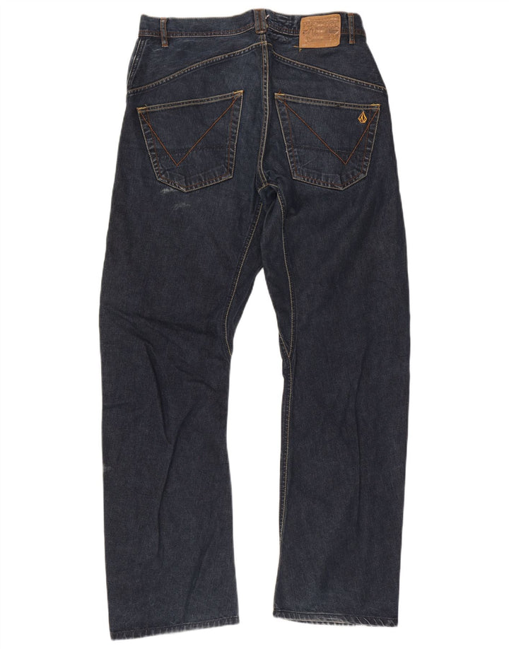 Jeans retos masculinos Volcom W32 L31 algodão azul marinho