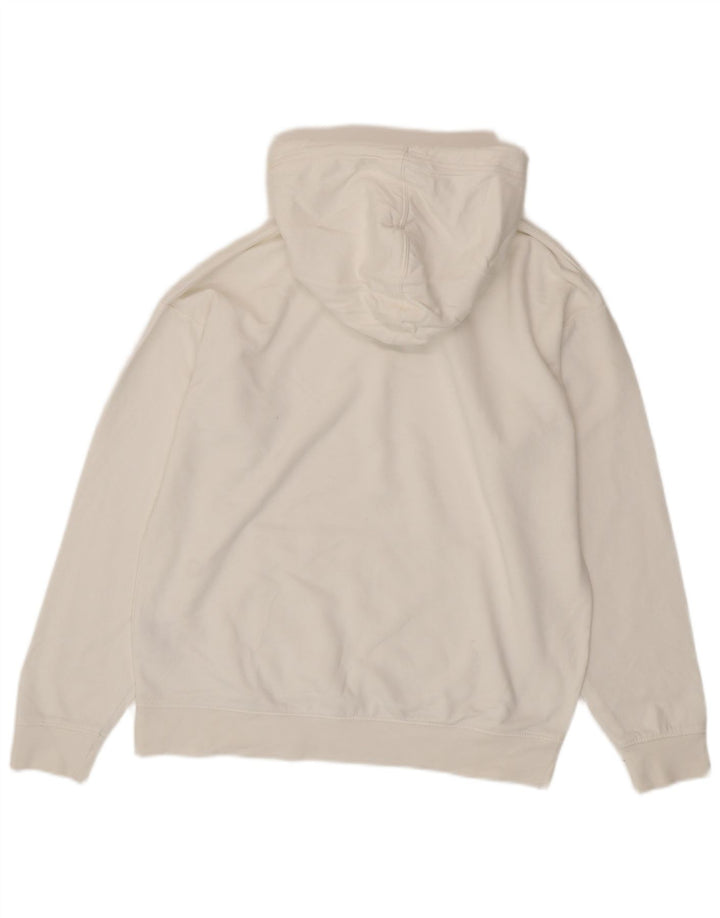 Suéter masculino C&A com capuz e ajuste relaxado pequeno algodão branco