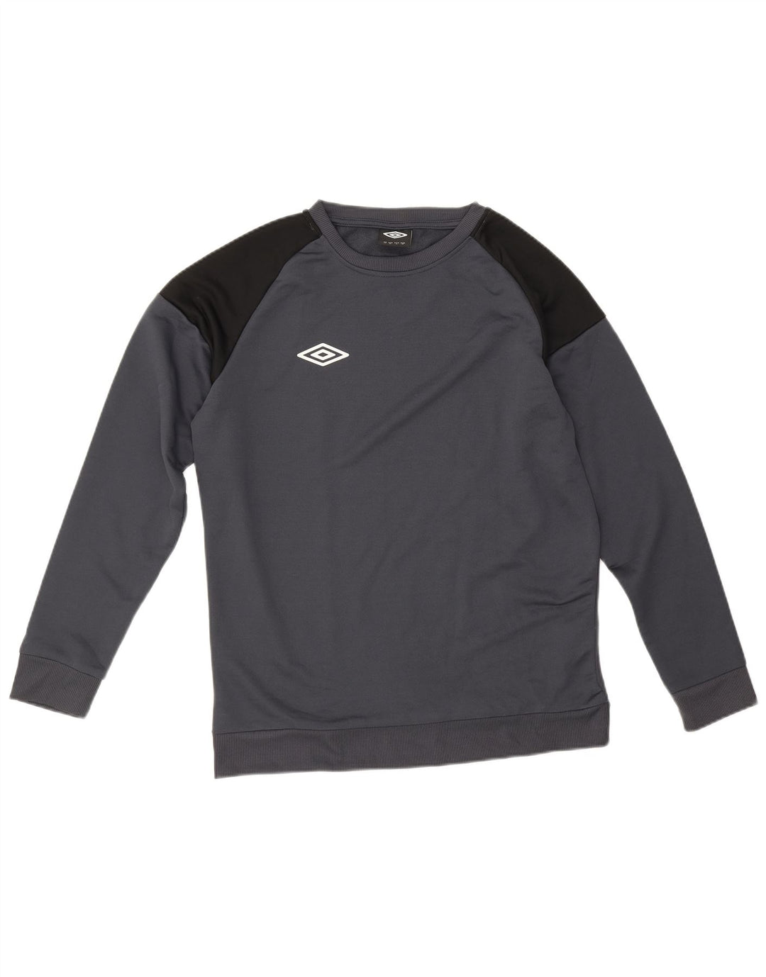 Umbro moletom masculino jumper cinza médio colorblock poliéster