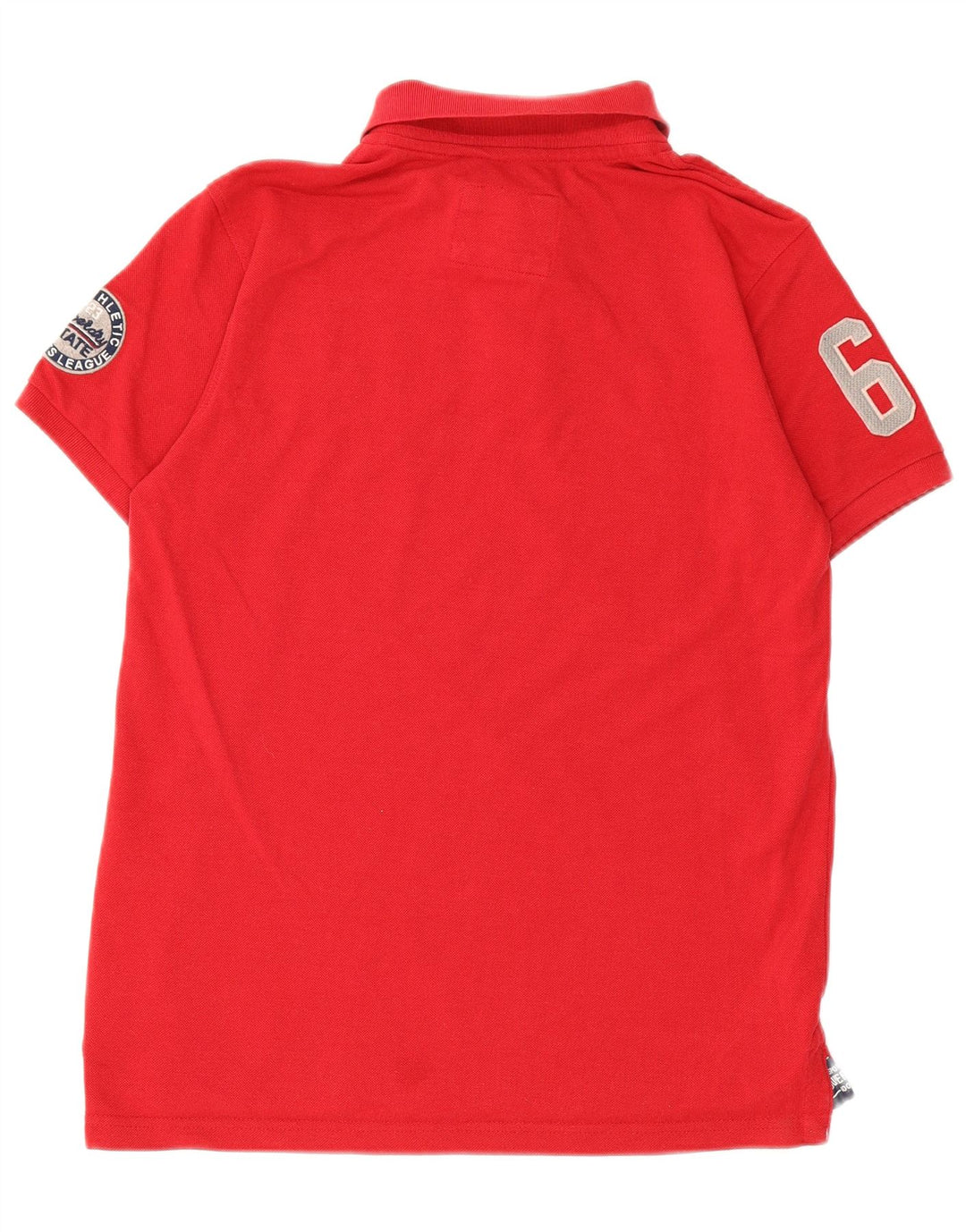Camisa pólo gráfica masculina Superdry grande vermelha
