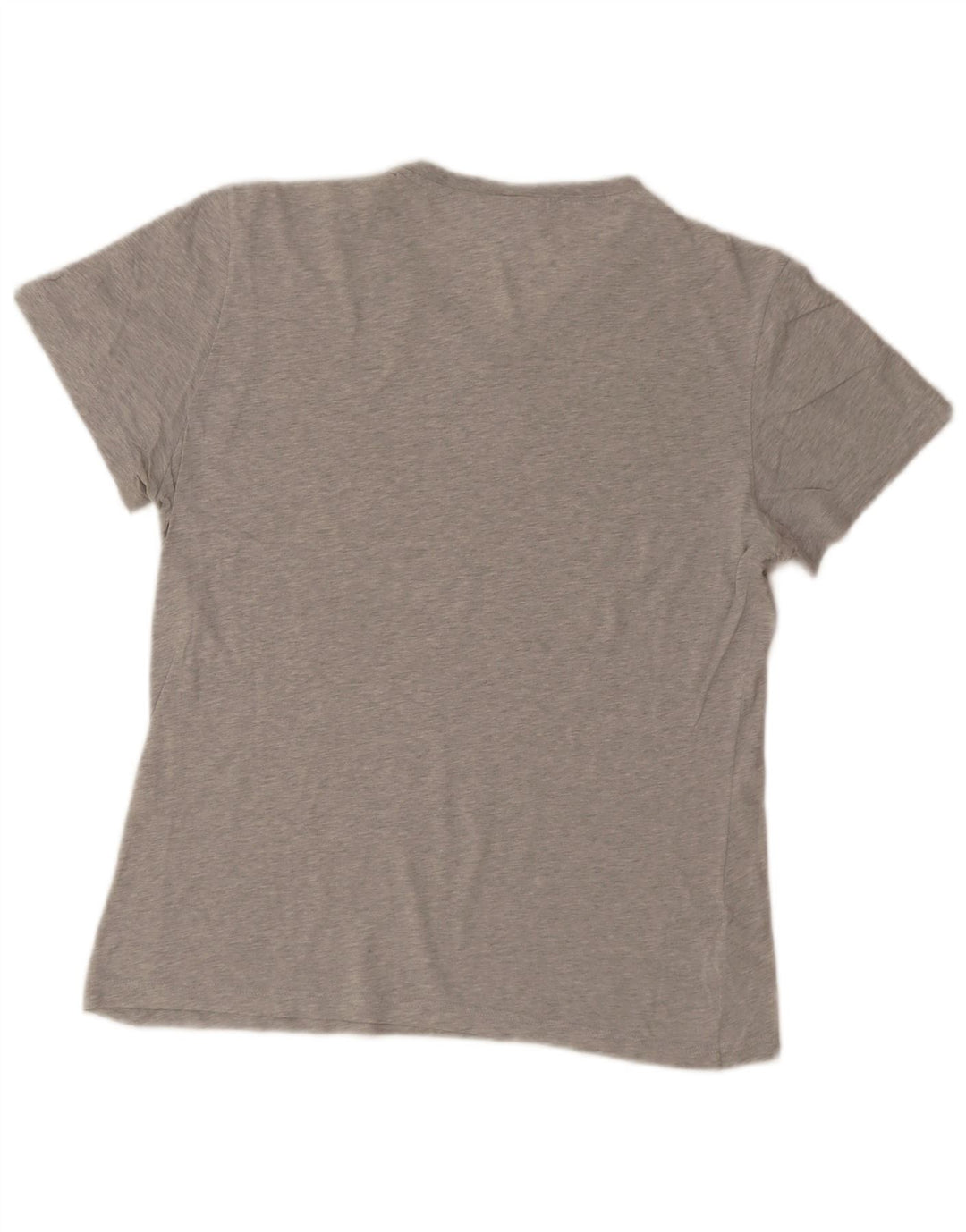 Camiseta masculina Lacoste Regular Fit tamanho superior 4 algodão cinza médio