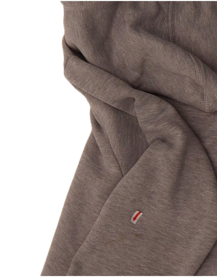 Suéter feminino com capuz e zíper SUPERDRY UK 16 poliéster cinza grande