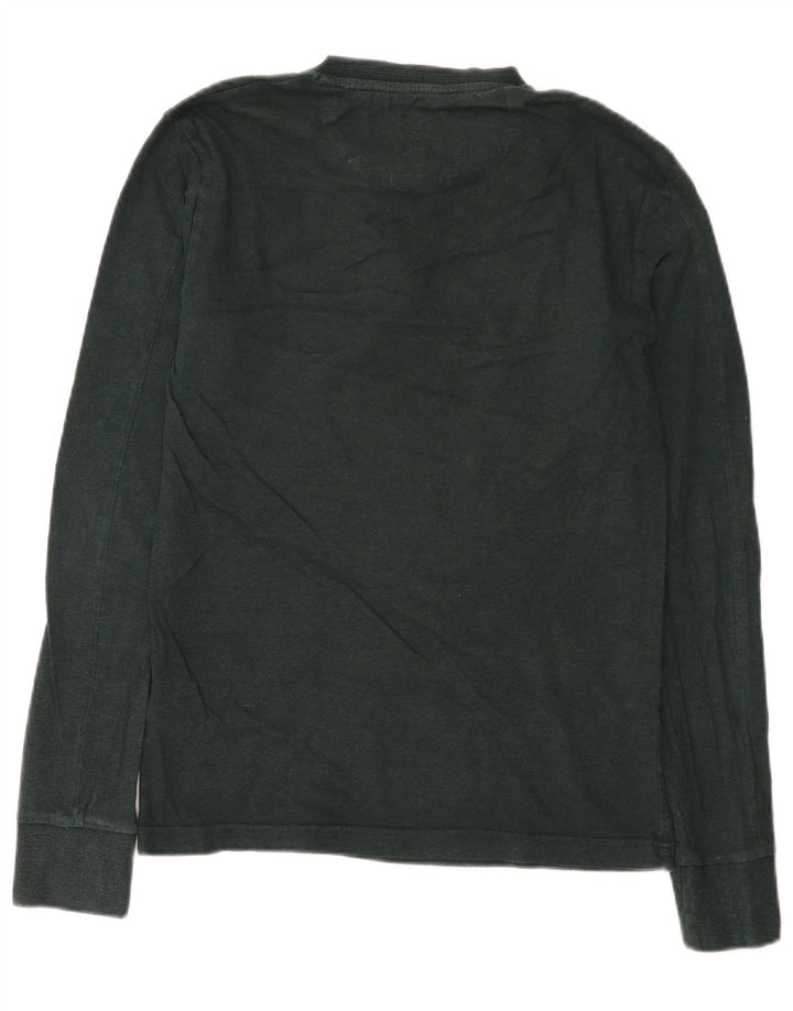 Superdry Mens Top Manga Longa Médio Algodão Verde