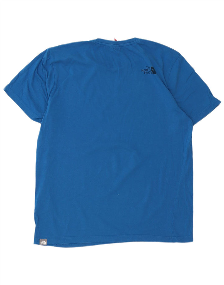 Camiseta masculina THE NORTH FACE top grande algodão azul