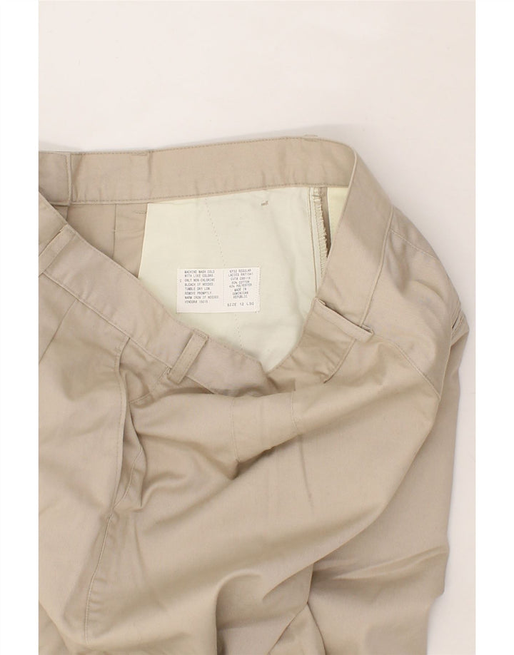 L.L.BEAN Womens Pegged Chino Trousers US 12 Large W30 L30 Beige Cotton Vintage L.L.Bean and Second-Hand L.L.Bean from Messina Hembry 