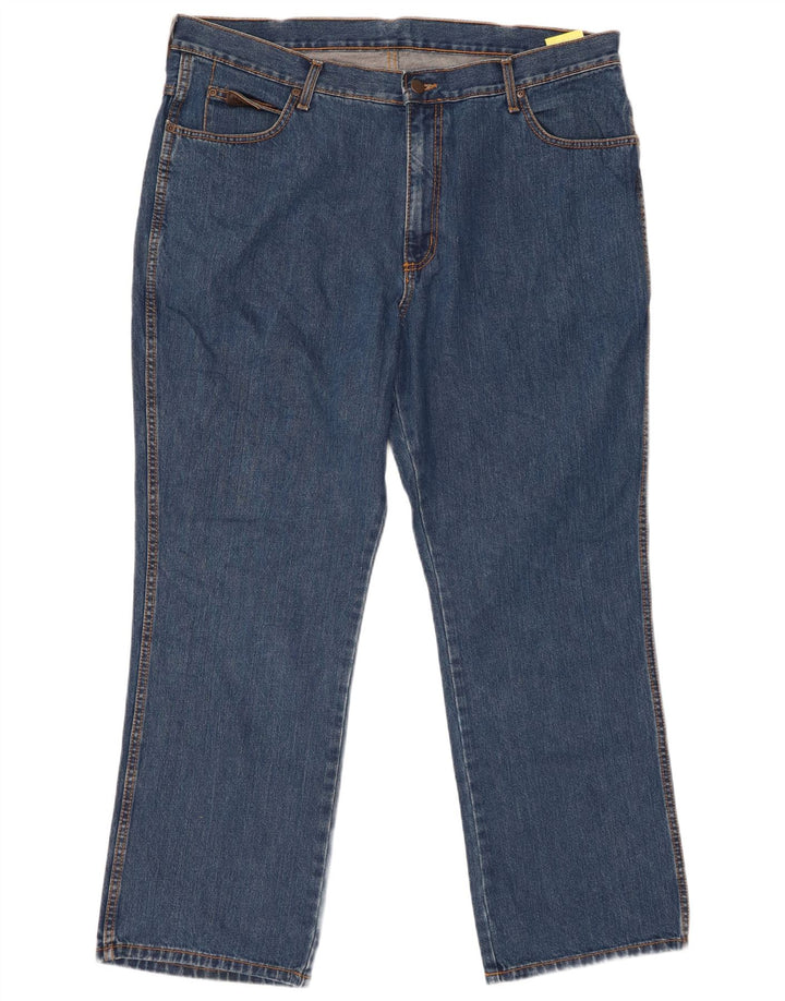 WRANGLER Masculino Ohio Straight Jeans W40 L30 Azul Algodão