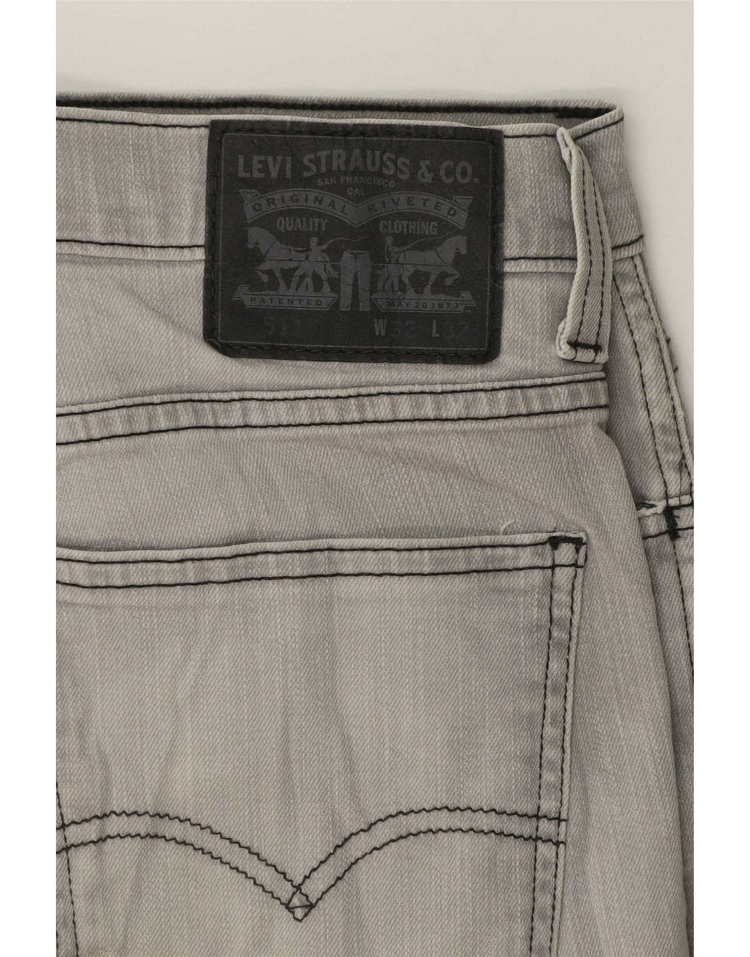 Calça Jeans Levis 511 Slim Masculina W32 L32 Cinza Algodão