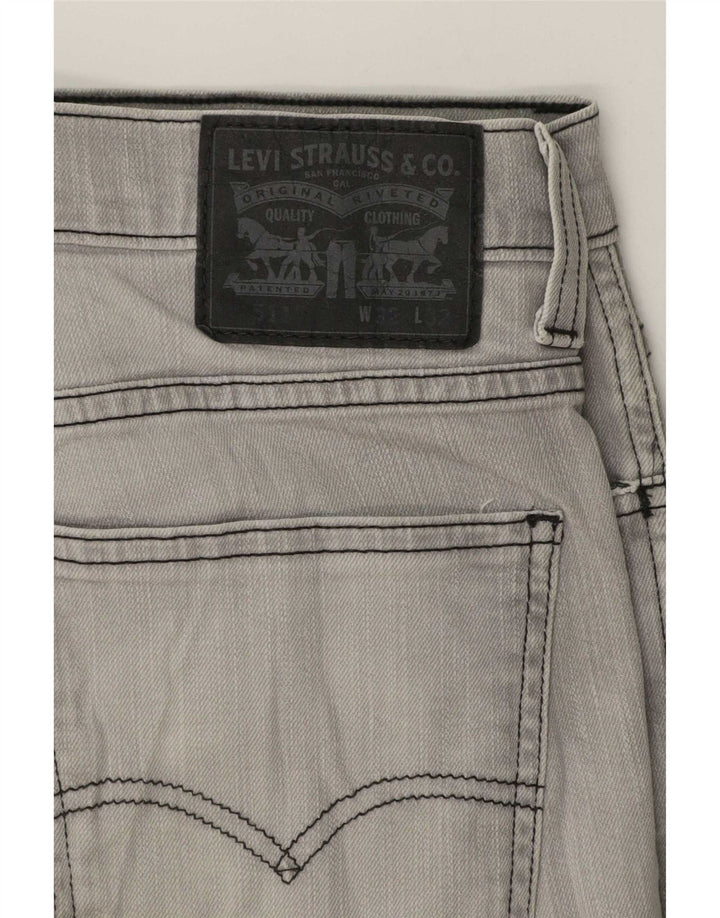Calça Jeans Levis 511 Slim Masculina W32 L32 Cinza Algodão