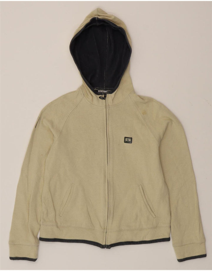 SERGIO TACCHINI Suéter feminino com capuz e zíper IT 44 algodão bege médio