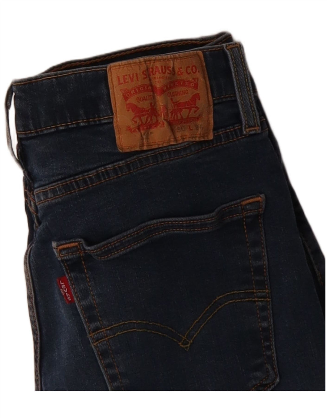 Jeans skinny feminino LEVI'S W30 L30 algodão azul