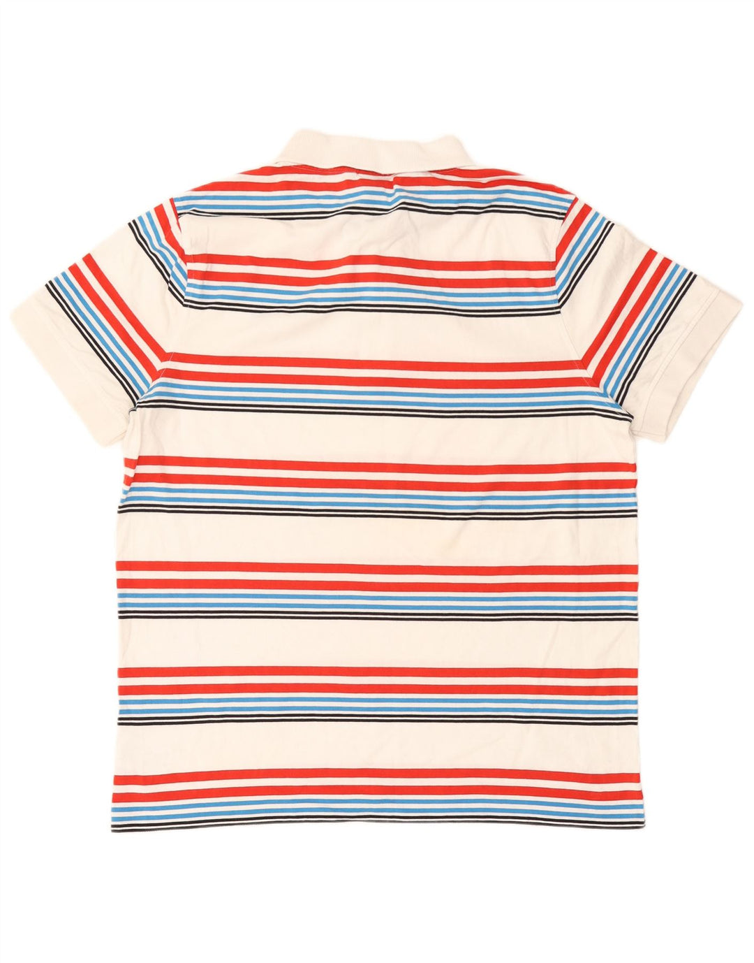 Camisa polo masculina animal grande algodão listrado multicolorido