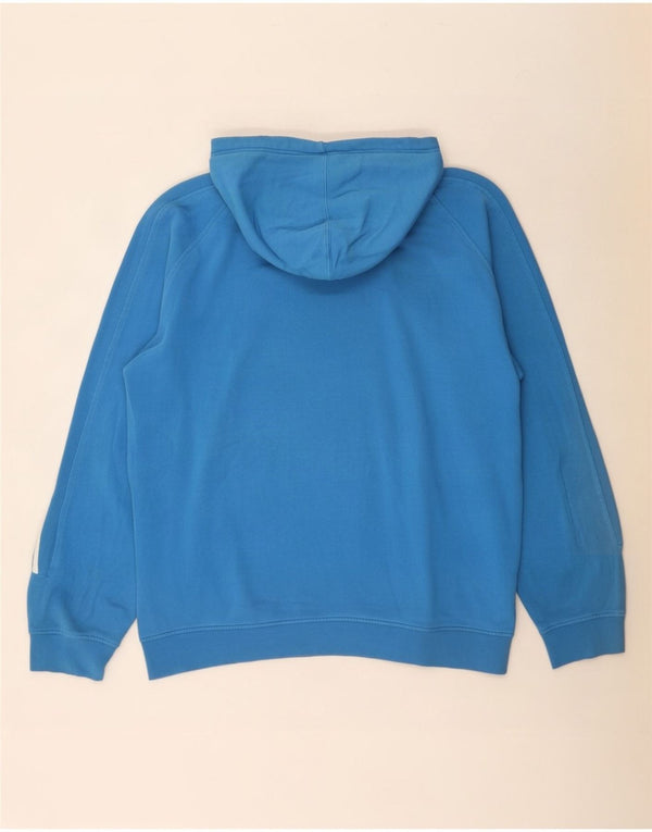 Adidas Mens Graphic Hoodie Jumper XL Azul Algodão