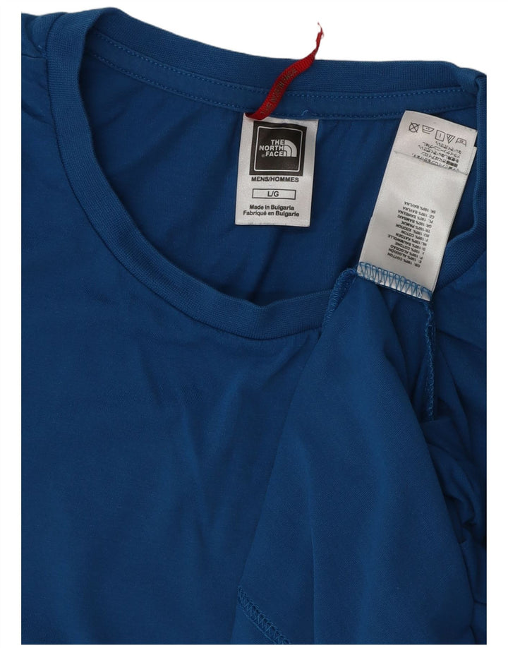 Camiseta masculina THE NORTH FACE top grande algodão azul