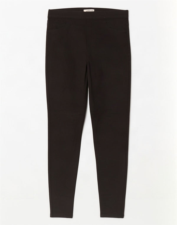 Calça jeans feminina Marks & Spencer UK 12 médio W30 L30 algodão preto