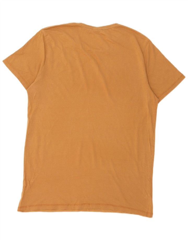 Camiseta gráfica masculina Jack & Jones grande amarelo