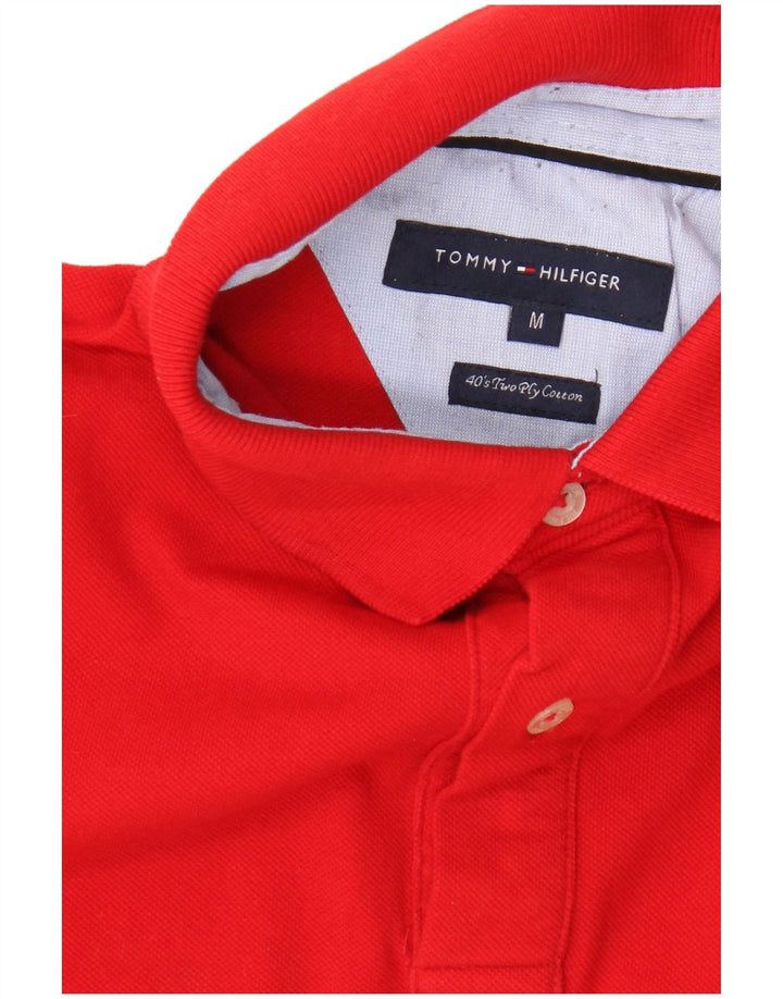 Camisa polo masculina Tommy Hilfiger médio algodão vermelho