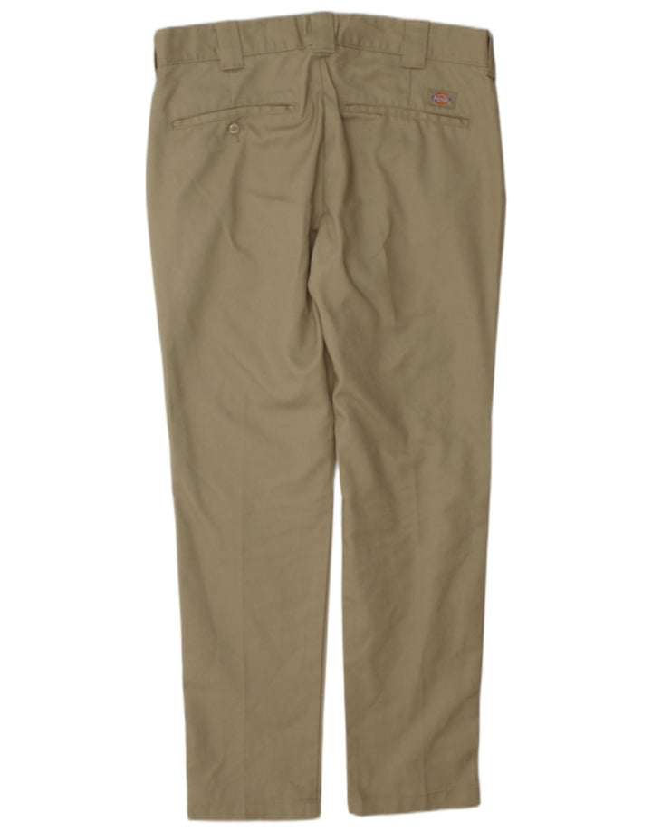 Calças Dickies masculinas Slim Fit Chino W34 L32 Poliéster cáqui