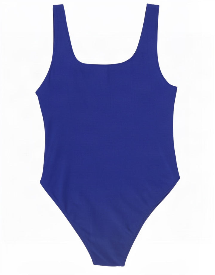 Macacão feminino Zara Trafaluc sem mangas UK 14 grande azul poliéster