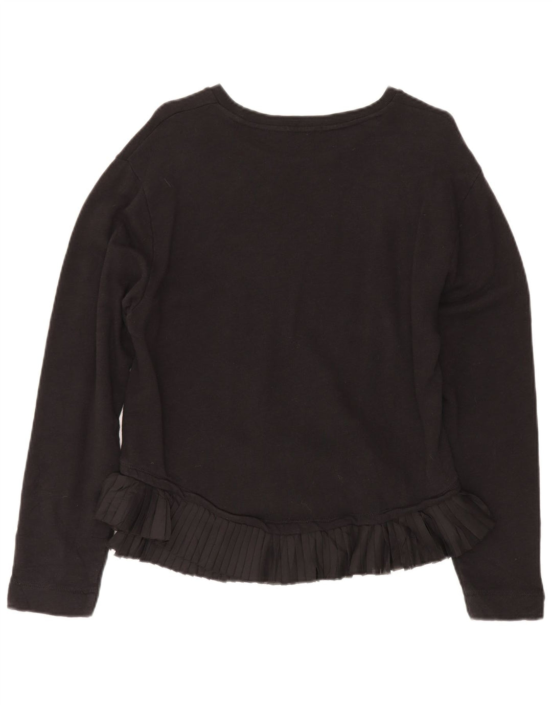 Suéter feminino J. CREW UK 14 algodão preto médio