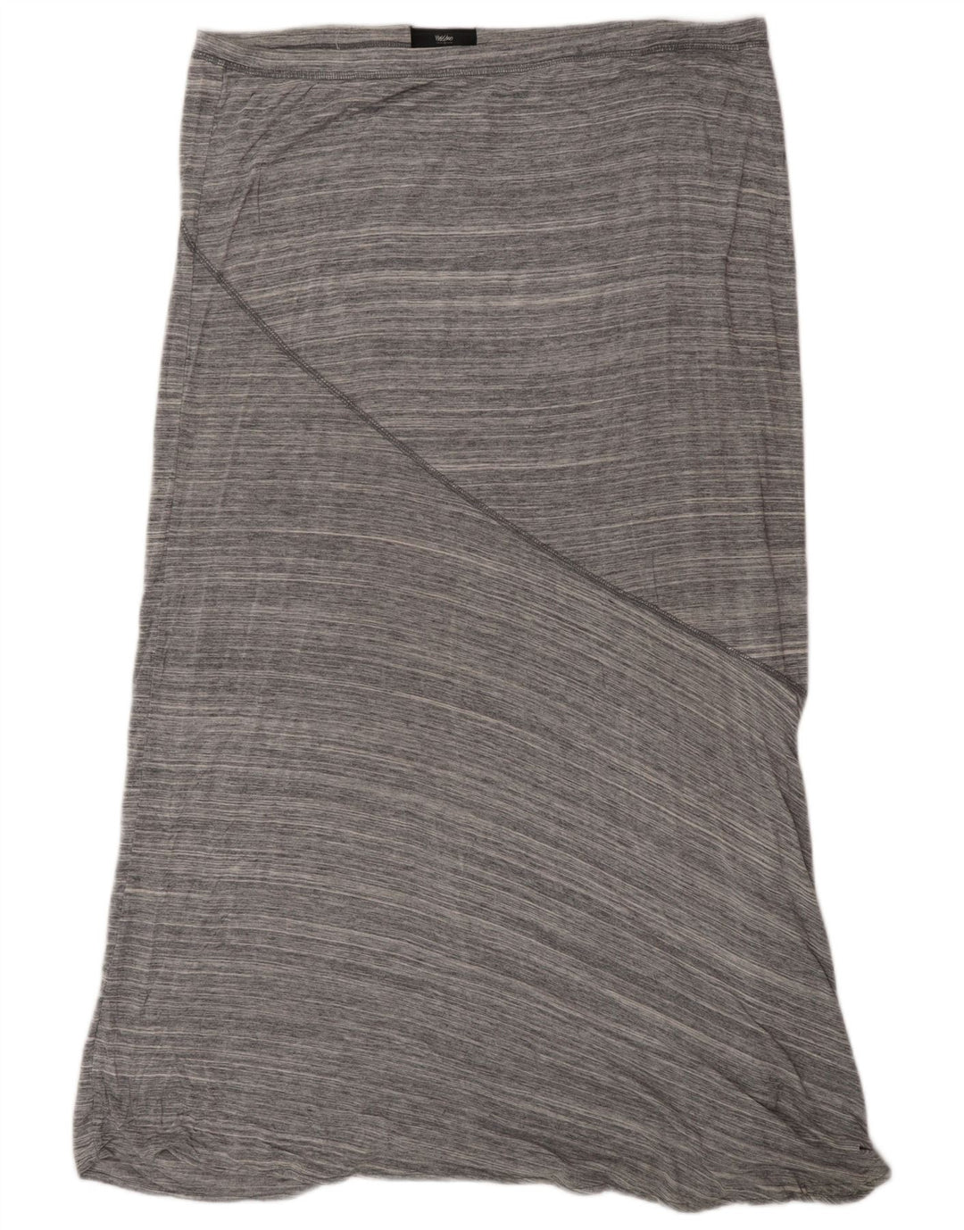 Saia maxi feminina MOSSIMO XL W38 cinza risca de giz rayon
