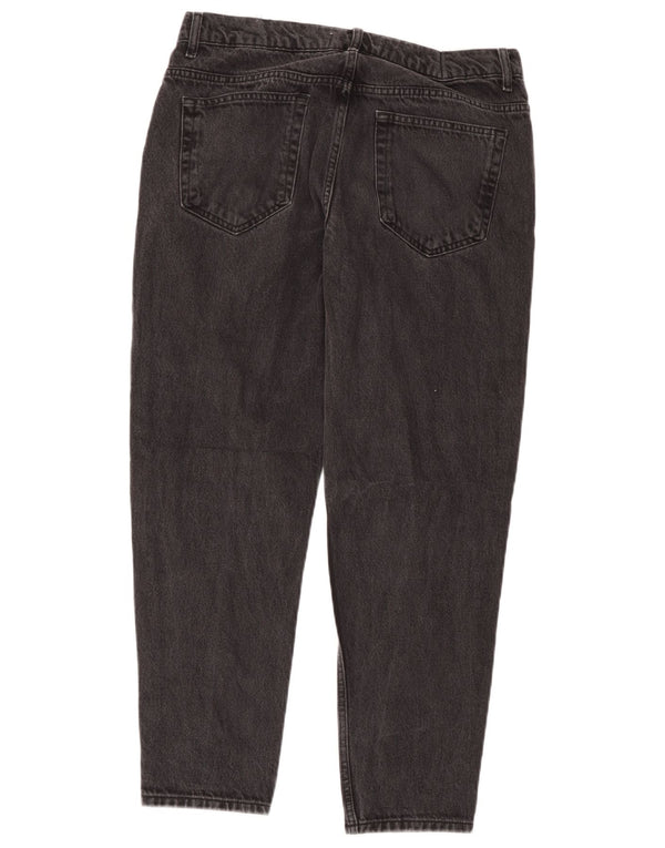 Zara Mens Tapered Jeans EU 44 Grande W34 L29 Algodão Preto