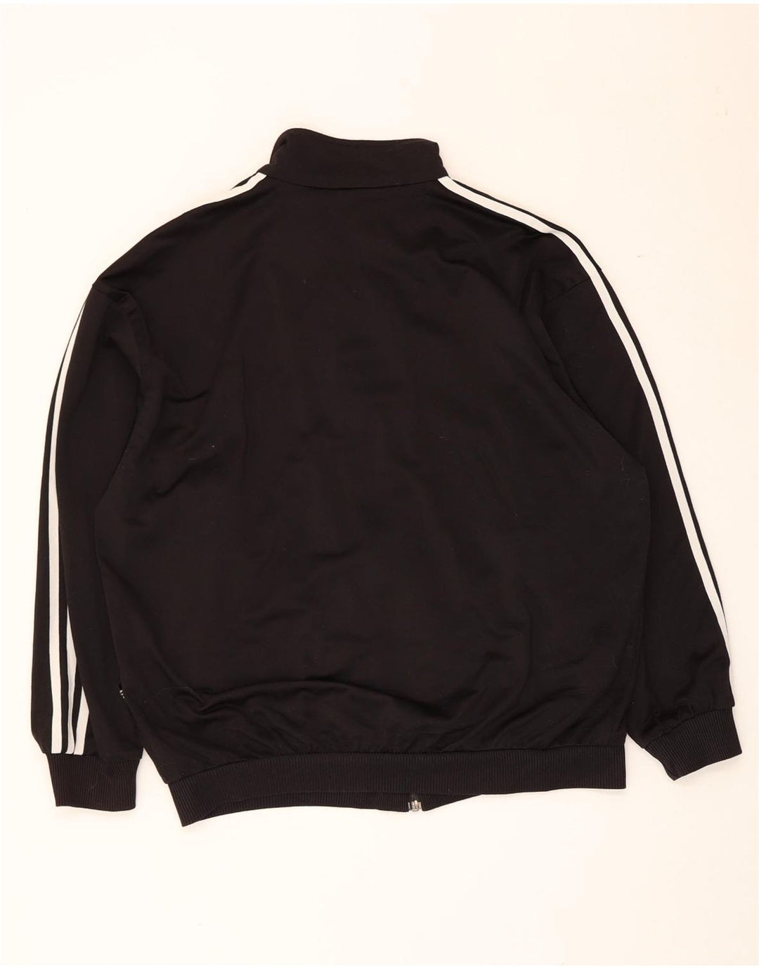 Adidas Mens Tracksuit Top Jacket UK 40/42 Médio Preto Poliéster