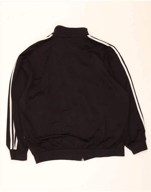 Adidas Mens Tracksuit Top Jacket UK 40/42 Médio Preto Poliéster