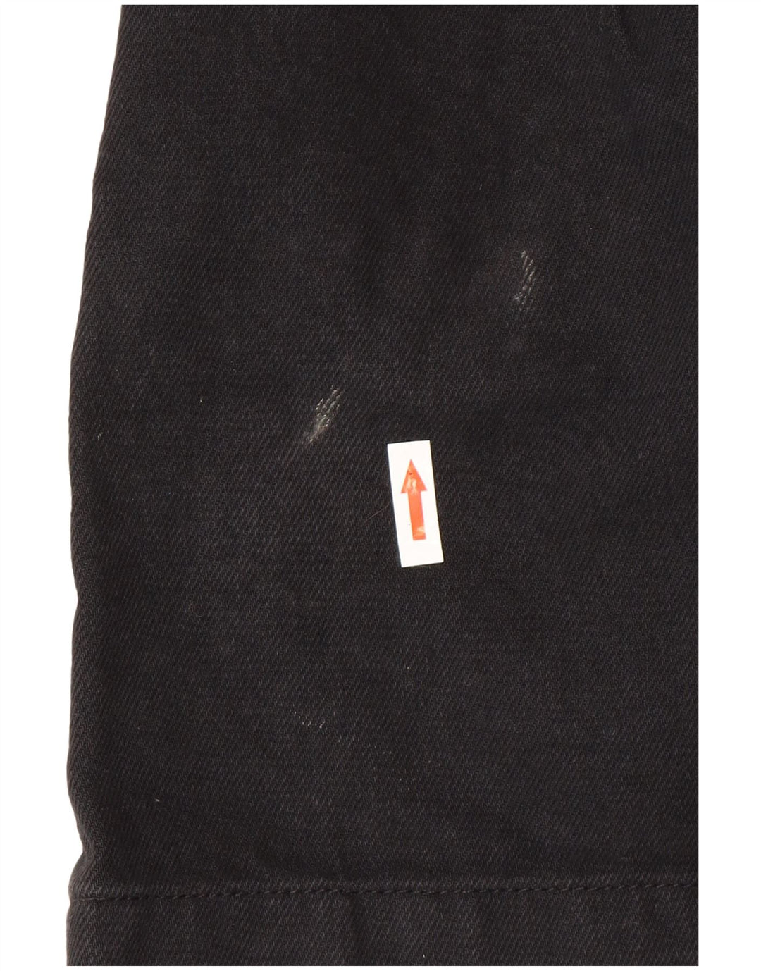 Saia jeans feminina Topshop Reino Unido 10 pequena W26 preta