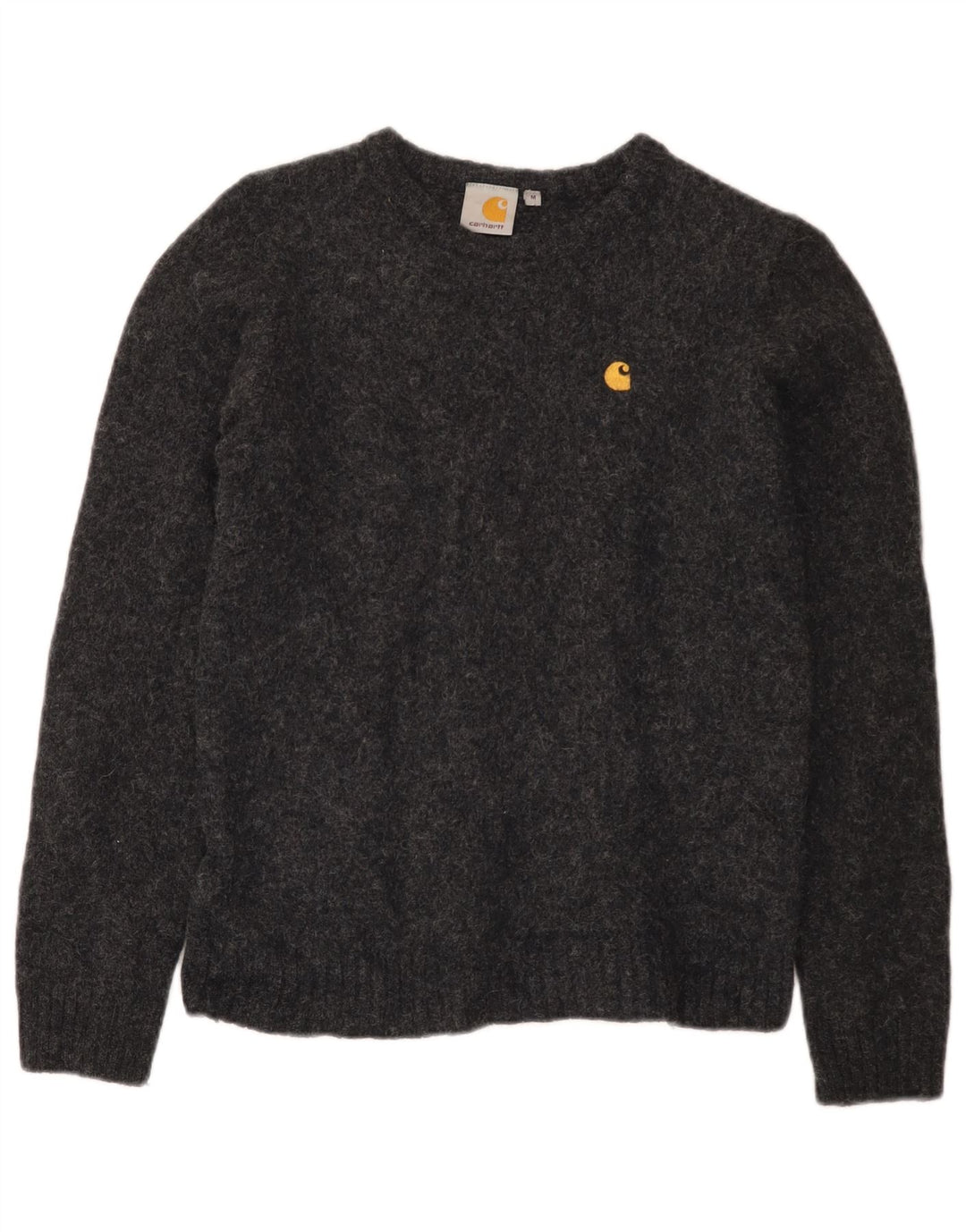 Suéter Carhartt Boys com gola redonda 7-8 anos lã cinza médio