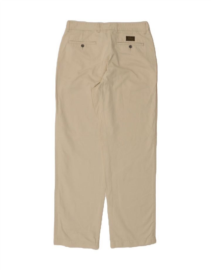 CALVIN KLEIN Mens Tapered Chino Trousers W34 L34 Off White Cotton Vintage Calvin Klein and Second-Hand Calvin Klein from Messina Hembry 