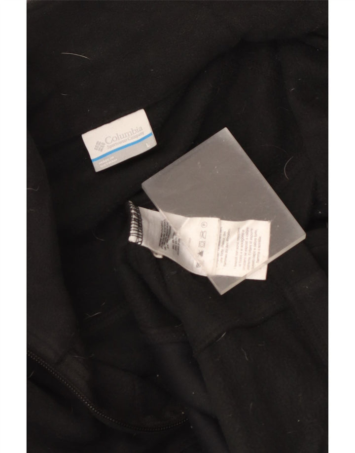 Jaqueta de lã masculina Columbia UK 40 grande poliéster preto