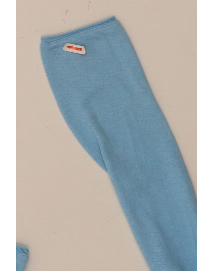 Zara Suéter masculino com gola redonda grande azul