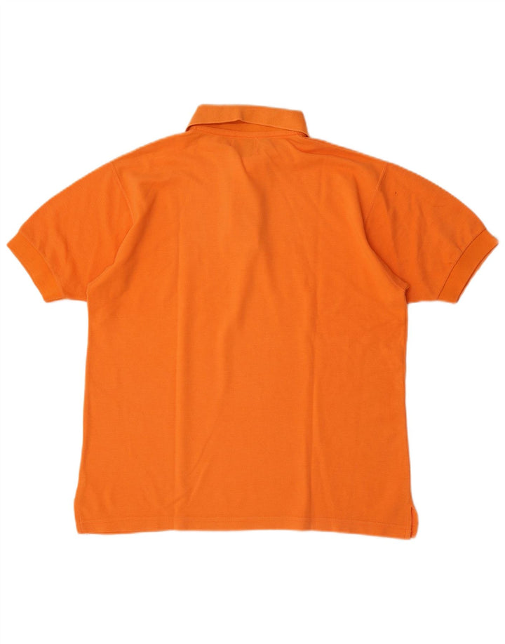 Camisa polo masculina Ball On algodão laranja médio