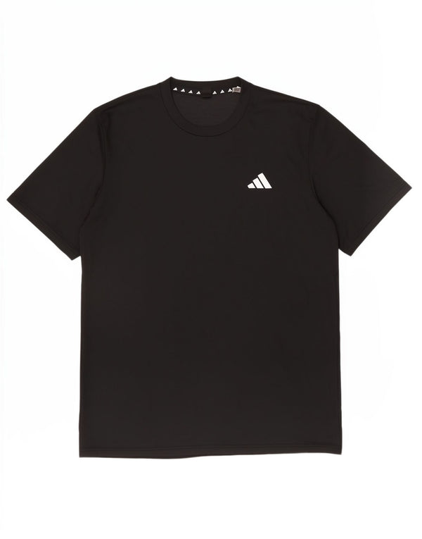 Adidas Camiseta Masculina Top Médio Preto Poliéster Esportivo