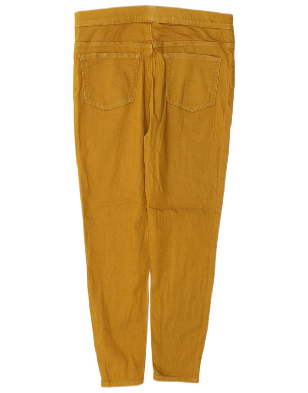 Calça jeans feminina Marks & Spencer UK 12 médio W30 L27 algodão amarelo