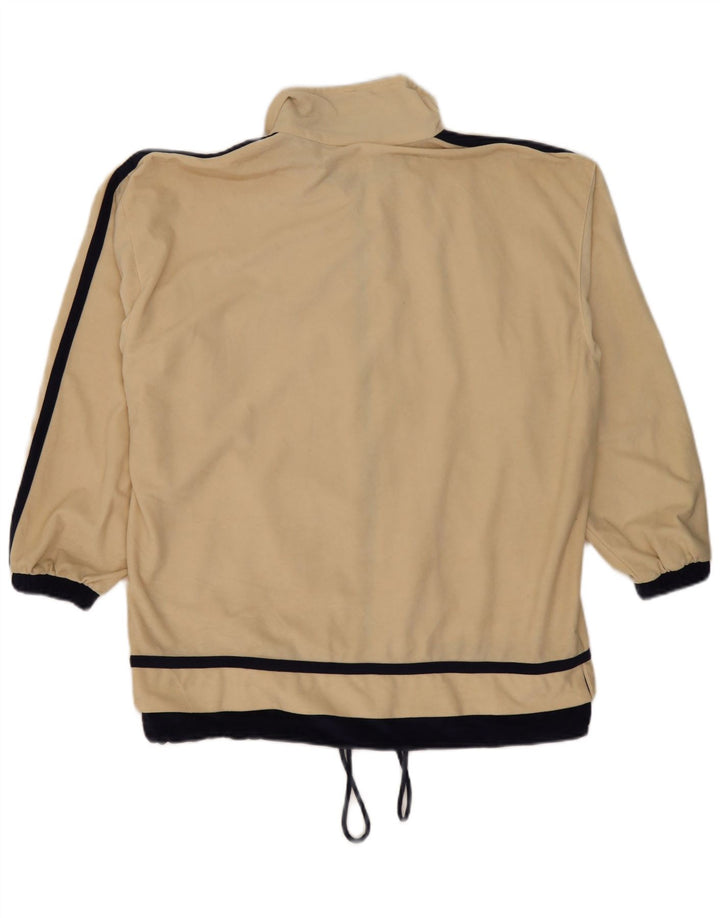 Diadora Mens Graphic Tracksuit Top Jacket Medium Bege Colourblock