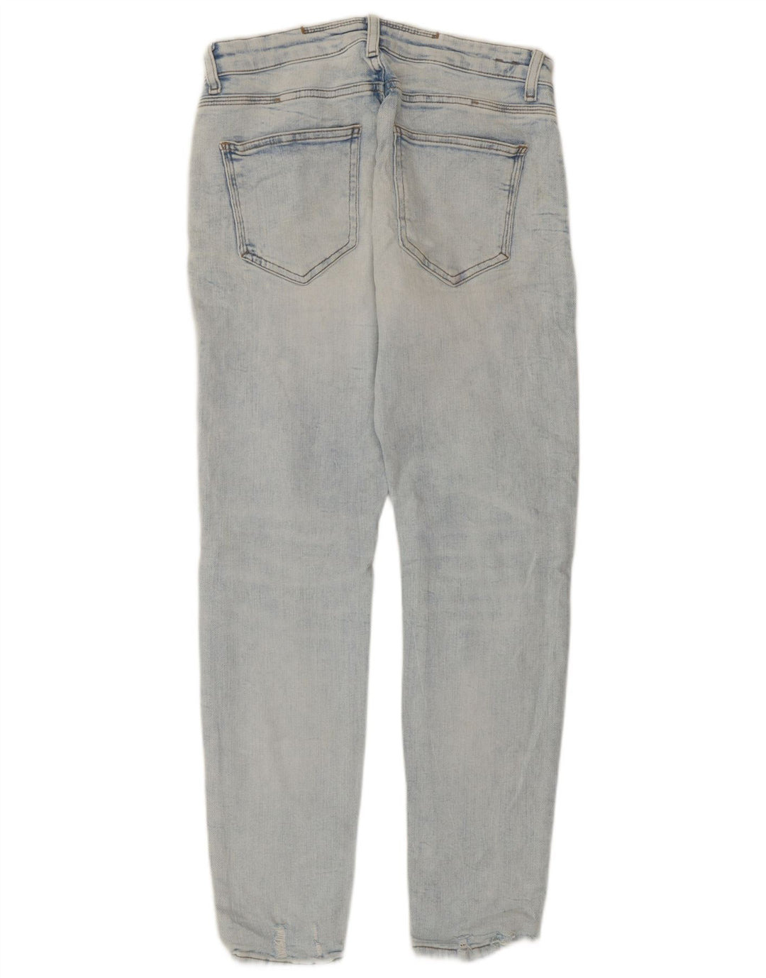 Zara Mens Distressed Slim Jeans EU 40 Médio W31 L29 Azul